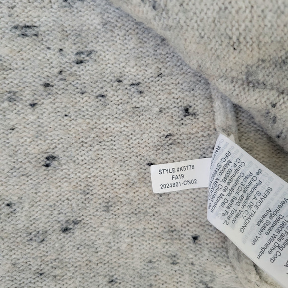 Madewell Donegal Kent Open Cardigan Speckled Wool Blend Cardigan Sweater Sz XS - Picture 5 of 9